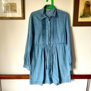 Alfred Sung denim dress 90s vintage boho